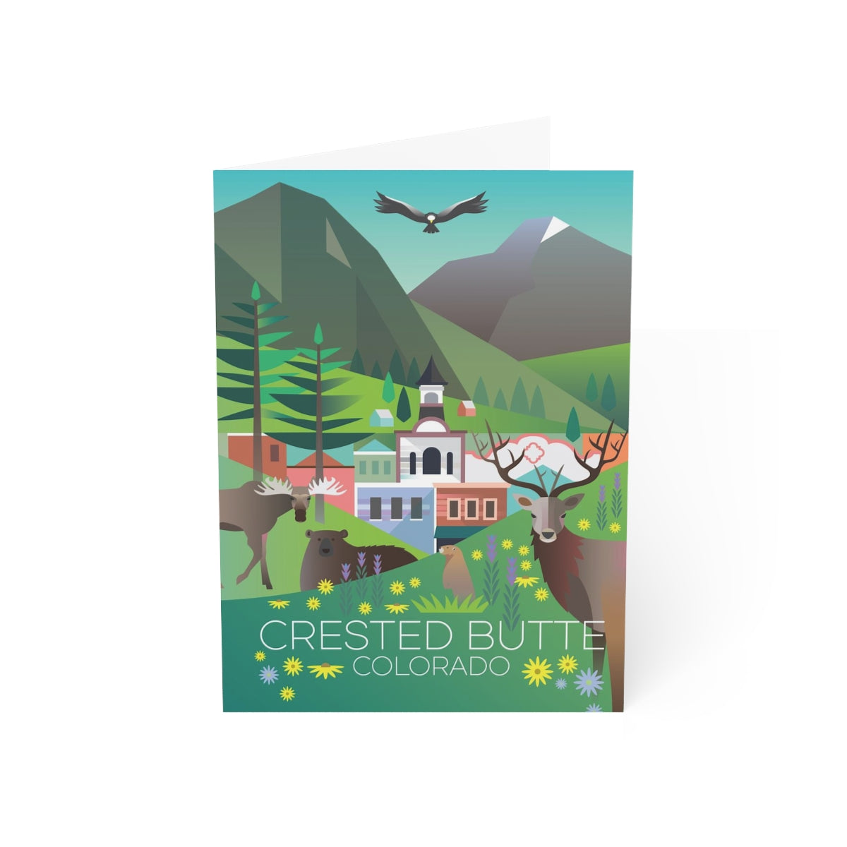 Crested Butte Folded Matte Notecards + Envelopes (10pcs) – Max & Oscar