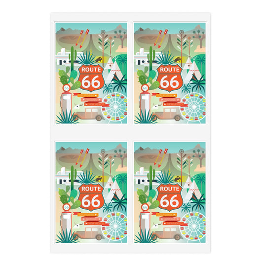 Route 66 Sticker Sheet