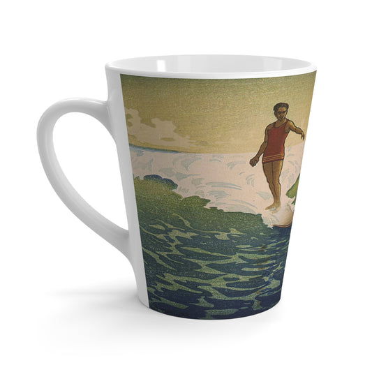 Tasse Latte Surfeur Vintage