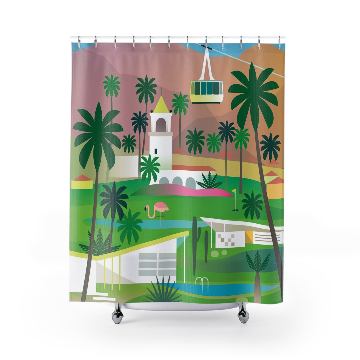 Palm Springs Shower Curtain