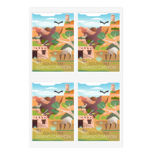 Grand Canyon South Rim Stickerbogen