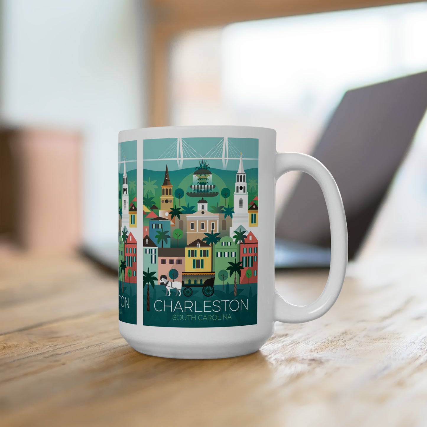 Charleston Ceramic Mug 11oz or 15oz