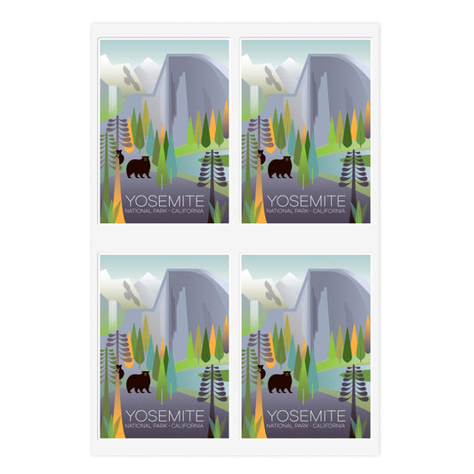 Yosemite National Park Sticker Sheet