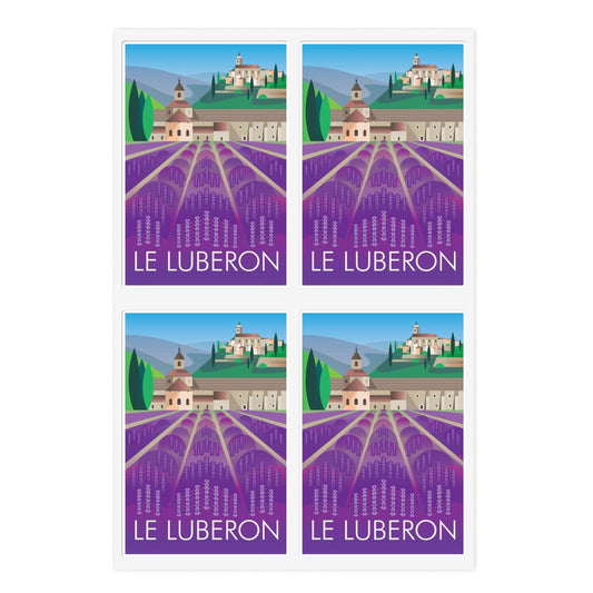 Le Luberon-Aufkleberblatt