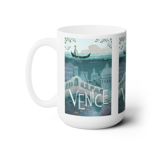 Tasse en céramique vintage de Venise 11oz ou 15oz 