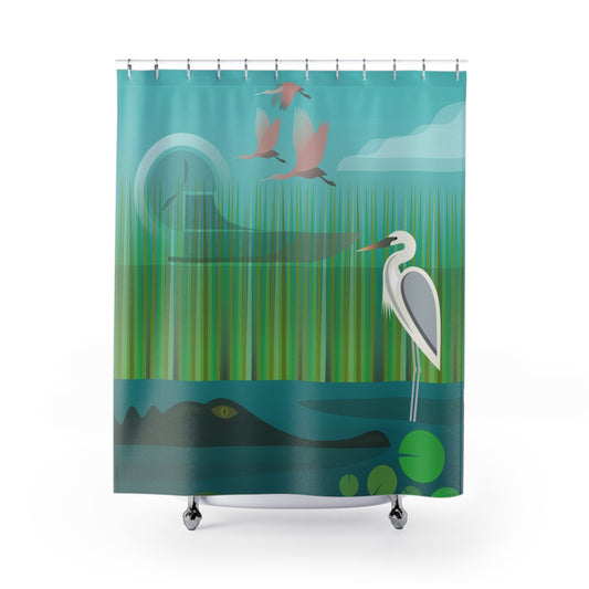 The Everglades Shower Curtain