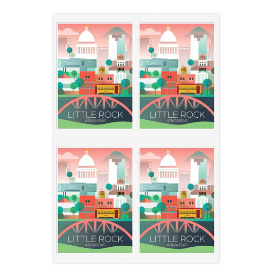 Little Rock, Arkansas Sticker Sheet