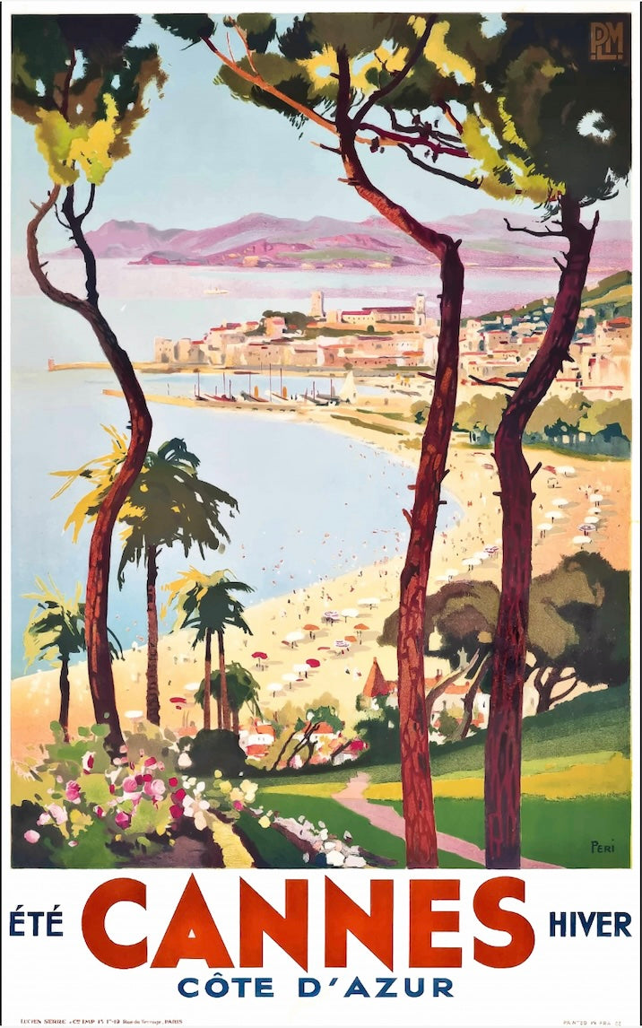 Cannes Vintage Postcard