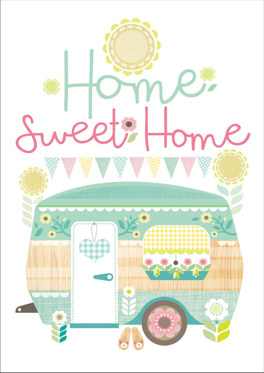 Caravan Home Sweet Home Postcard