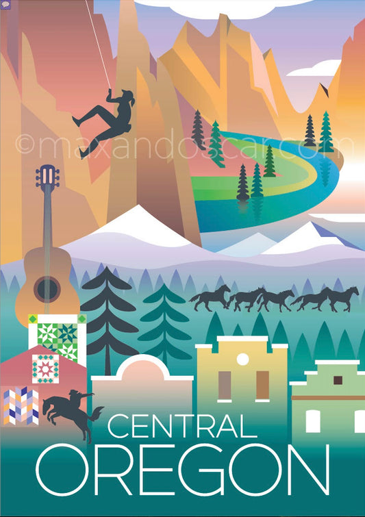 Oregon Central Postcard