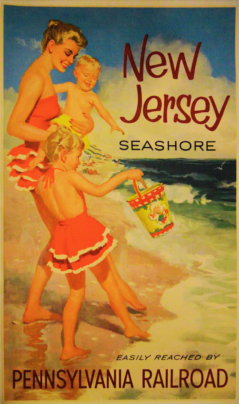 New Jersey Seashore Vintage Postcard