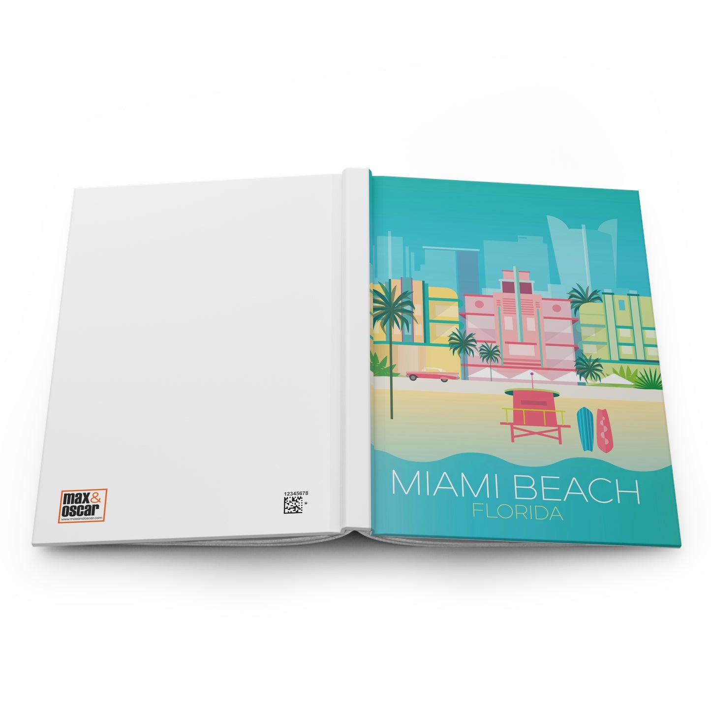 Miami Beach Hardcover Journal