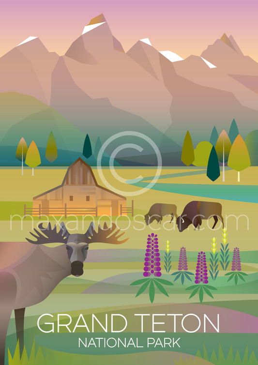 GRAND TETON NATIONAL PARK JIGSAW PUZZLE