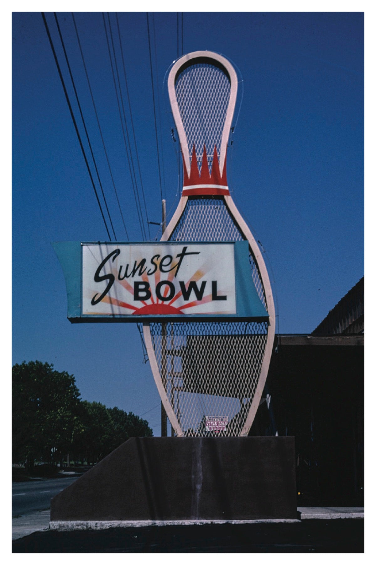 SUNSET BOWL POSTAL CARD