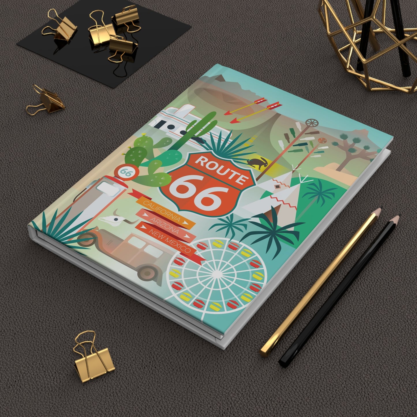 Route 66 Hardcover Journal